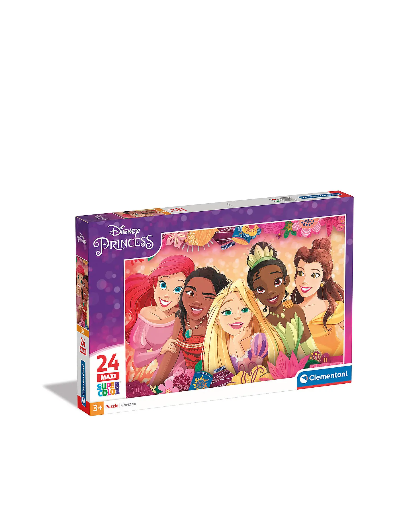 CLEMENTONI | Puzzle Maxi Supercolor - Disney Princess 24 Teile | 